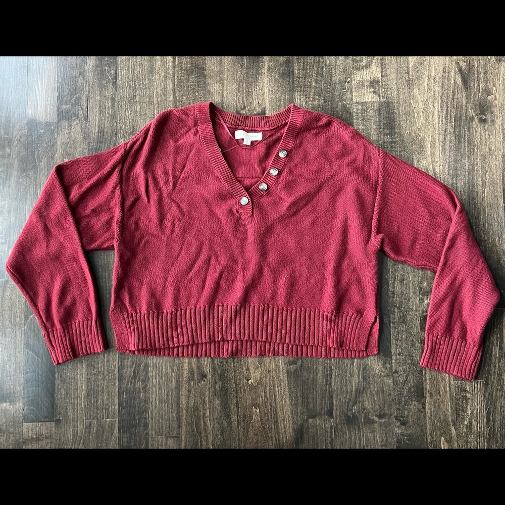 LA Hearts Cropped Sweater